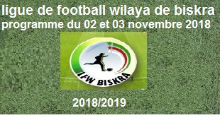 programme de la semaine 02 et 03 Novembre