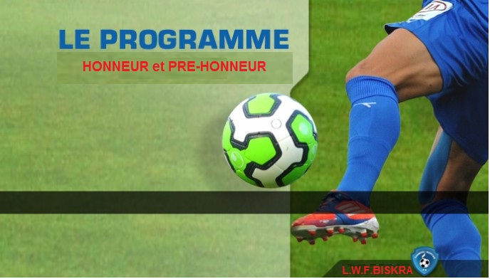 PROGRAMME DES RENCONTRES SENIOR JOURNÉE DU 10-11 NOVEMBRE 2017