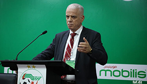 تهنئة رئيس الاتحاد الجزائري لكرة القدم